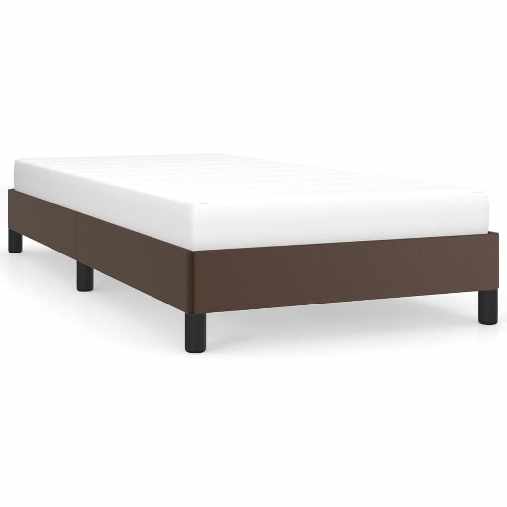 vidaXL Bruin Kunstleer Bedframe 100x200 cm - 60% Korting!