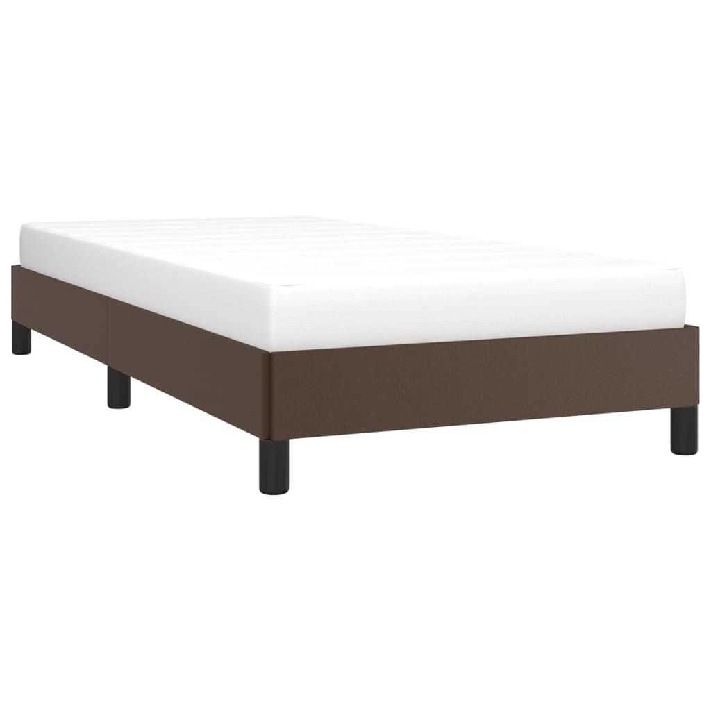vidaXL Bruin Kunstleer Bedframe 100x200 cm - 60% Korting!