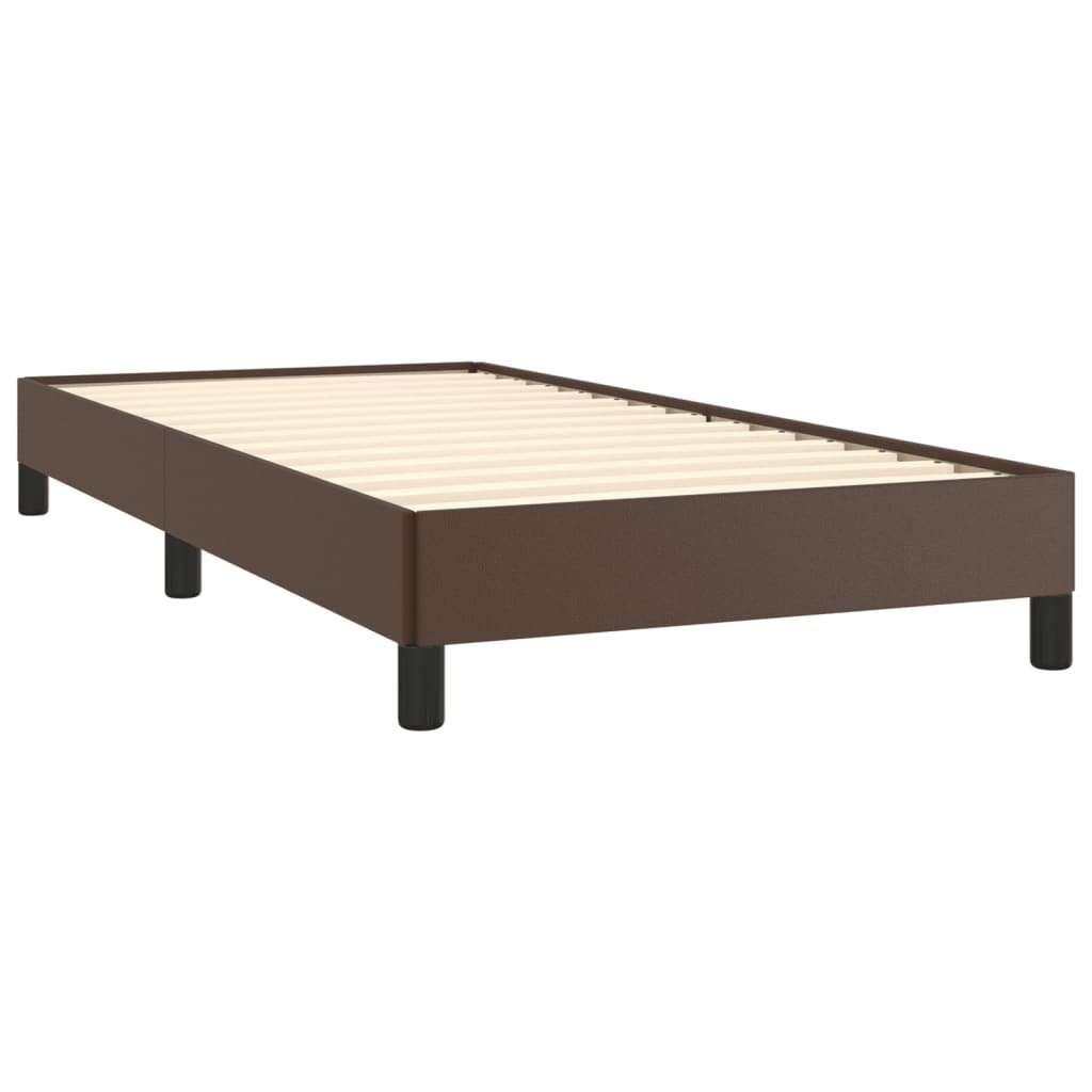 vidaXL Bruin Kunstleer Bedframe 100x200 cm - 60% Korting!