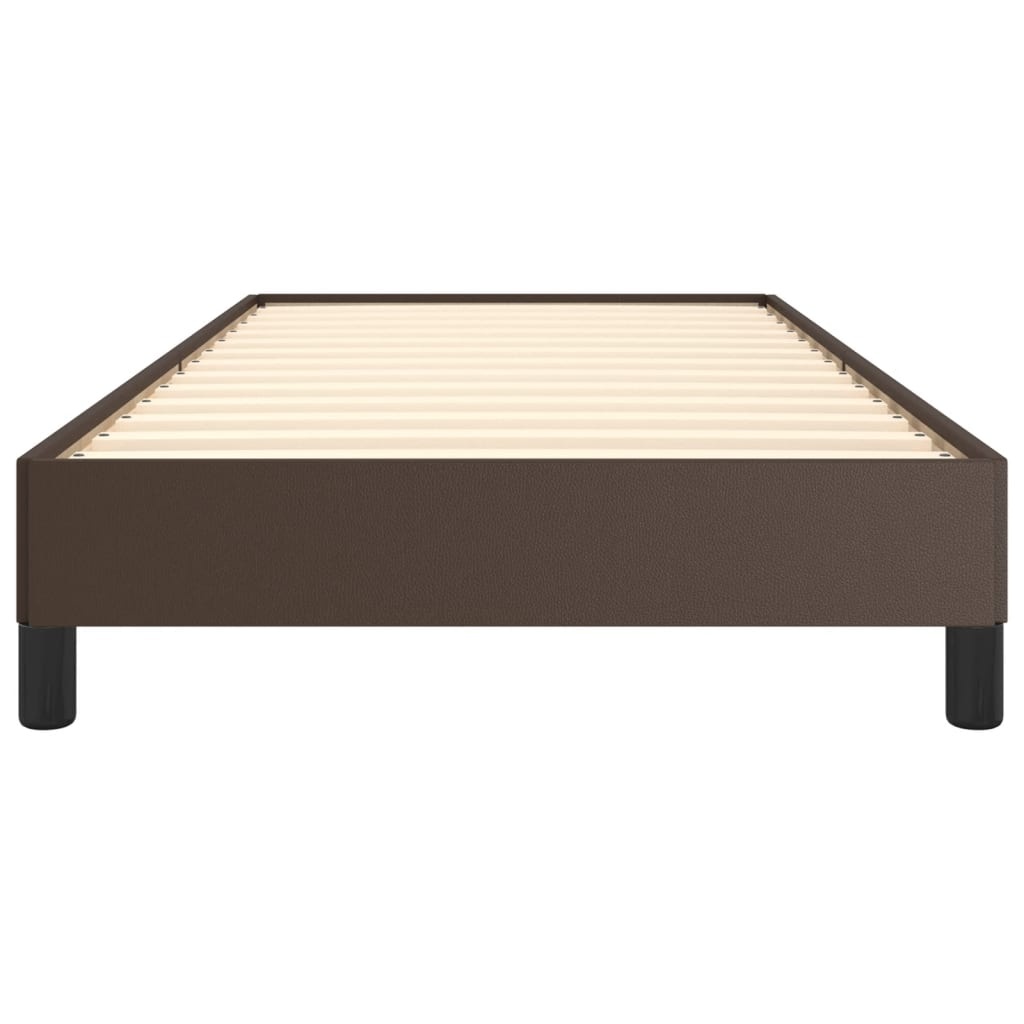vidaXL Bruin Kunstleer Bedframe 100x200 cm - 60% Korting!