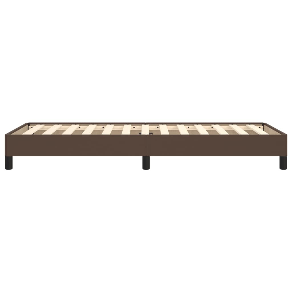 vidaXL Bruin Kunstleer Bedframe 100x200 cm - 60% Korting!