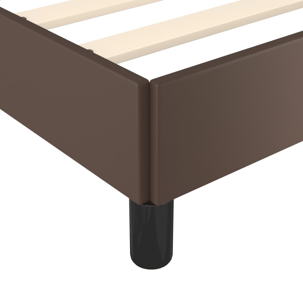 vidaXL Bruin Kunstleer Bedframe 100x200 cm - 60% Korting!