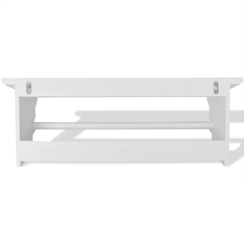 vidaXL Kapstok Barokstijl MDF Wit - Nu 61% Korting!