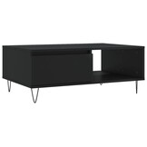 VidaXL Salontafel 90x60x35 cm Bewerkt Hout Zwart - 71% Korting!