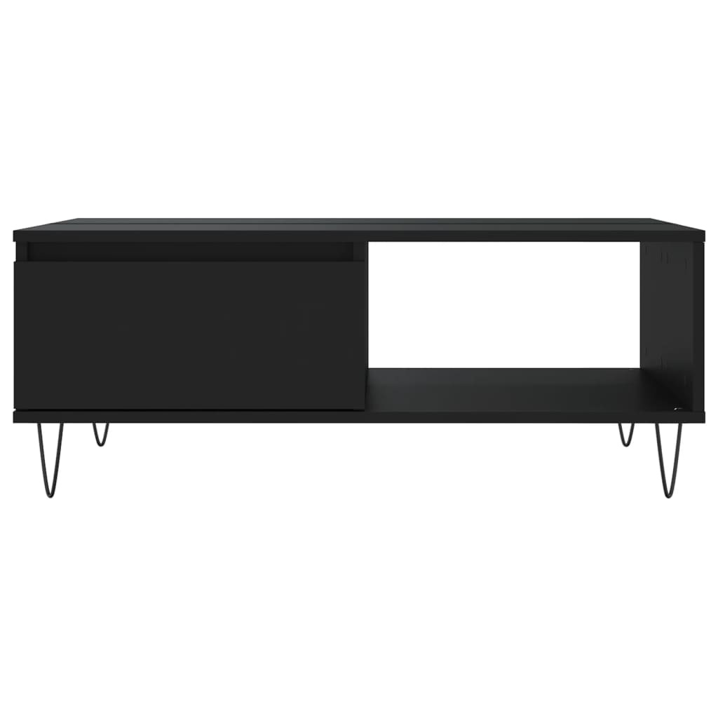 VidaXL Salontafel 90x60x35 cm Bewerkt Hout Zwart - 71% Korting!