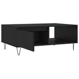 VidaXL Salontafel 90x60x35 cm Bewerkt Hout Zwart - 71% Korting!
