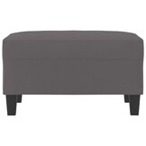 Grijze Voetenbank Kunstleer - 70x55x41 cm - 56% Korting