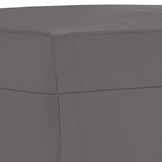 Grijze Voetenbank Kunstleer - 70x55x41 cm - 56% Korting