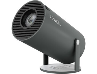 LQWELL®-Projector, Miniprojector, Ondersteunt WiFi 5G, BT5.0 Met Android 11.0 OS, Automatische Keystone, 220 Graden Hoek Voor Telefoon/Pc/Computer, HDMI, Grijs
