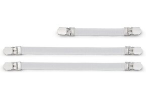 Strijkplankovertrekspanners - 3 stuks - Wit - Universeel - 73% korting