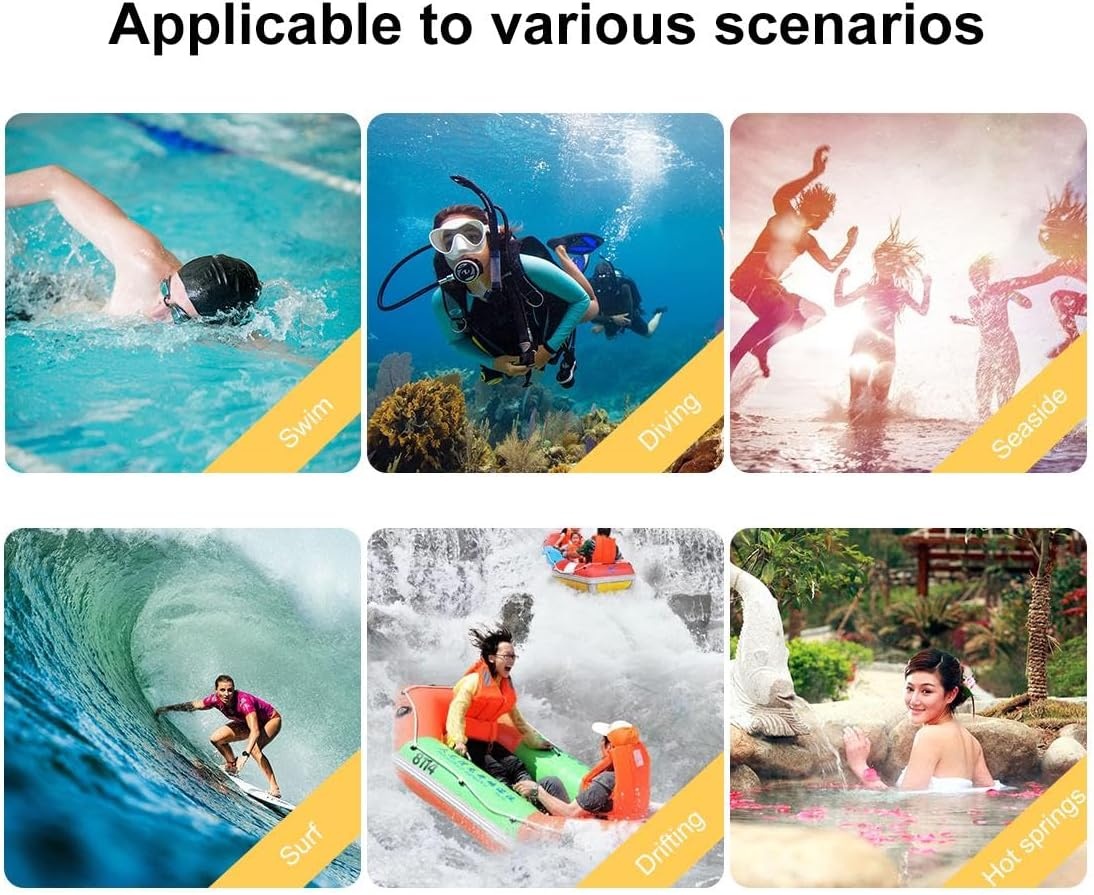 Waterdichte telefoonhoes iPhone 16 Pro Max 40m diepte - Duikhoes voor onderwaterfotografie, surfen, snorkelen & kajakken - Doorzichtig