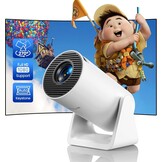 Mini-beamer, automatische trapeziumcorrectie, wifi, bluetooth-beamer, kleine ondersteuning, 1080p, 270 graden draaibaar, WiMiUS projectie voor korte afstanden, thuisbioscoop, outdoor, voor