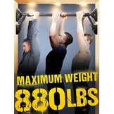 Optrekstang Chin-up Bar Verstelbaar Extra Veilig Robuust 4 Steunpunten Zwart/Zilver 30-38 inch