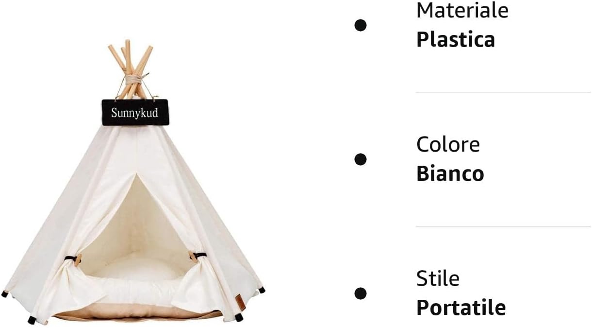 Hond & Kat Tipi Tent Speelhuis Zebraprint Katoen Grenen Wasbaar met Kussen 50x50x60 cm