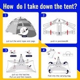 Strandtent pop-up UV50+ bescherming 2-4 personen draagbaar met dubbele deuren - Familie & baby's