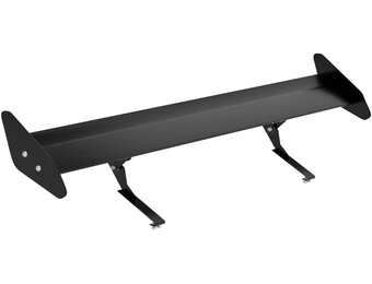 Universele Auto Achterspoiler Verstelbaar Aluminium GT Zwart 111cm voor Hatchback & Sedan