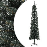 Smalle Kunstkerstboom 240 cm PVC met Standaard - 73% Korting!