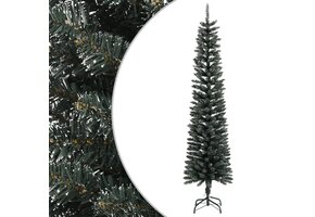 Smal PVC Kunstkerstboom met Standaard 240 cm - 78% Korting!