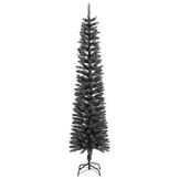 Smalle Kunstkerstboom 240 cm PVC met Standaard - 73% Korting!