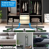 Optrekstang voor deurkozijn zonder schroeven, tot 200 kg, inclusief lussentrainer