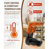 Elektrische Schoendroger Sneldrogend met Ozonfunctie, Timer, 200W Ventilator voor Schoenen, Laarzen, Handschoenen & Sokken