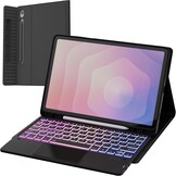 Toetsenbordhoes met touchpad, 7-kleurige verlichting, Duitse QWERTZ-lay-out en penhouder voor Samsung Galaxy Tab S11 2025 11 inch