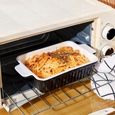 Ovenschalen set van 3, rechthoekig porselein met handvatten, 33x23,5 cm, 4000 ml, voor lasagne, cake & braadpan