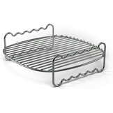 Airfryer XXL accessoireset partyset met dubbellaags accessoire en voedselscheider geschikt voor Philips Airfryer XXL