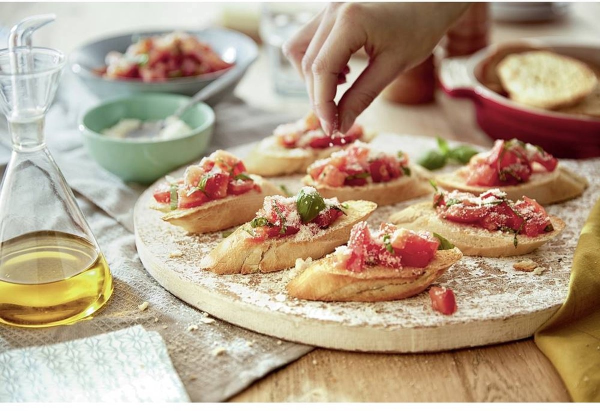 Airfryer XXL accessoireset partyset met dubbellaags accessoire en voedselscheider geschikt voor Philips Airfryer XXL