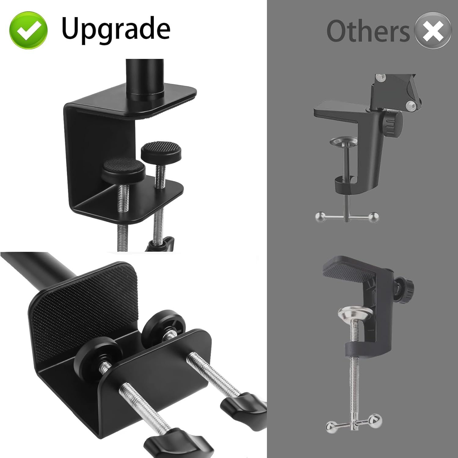 Microfoonarm Standaard Verstelbaar Inklapbaar Stabiele Bureauklem Verhoogd voor Blue Yeti HyperX Fifine met 5/8" & 1/4" Adapter