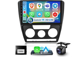 Android Autoradio 10.1" CarPlay/Android Auto - Skoda Octavia (2004-2014) - 37% Korting!