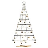 vidaXL Kerst Cone Boom Zwart 180 cm met standaard (56% korting)