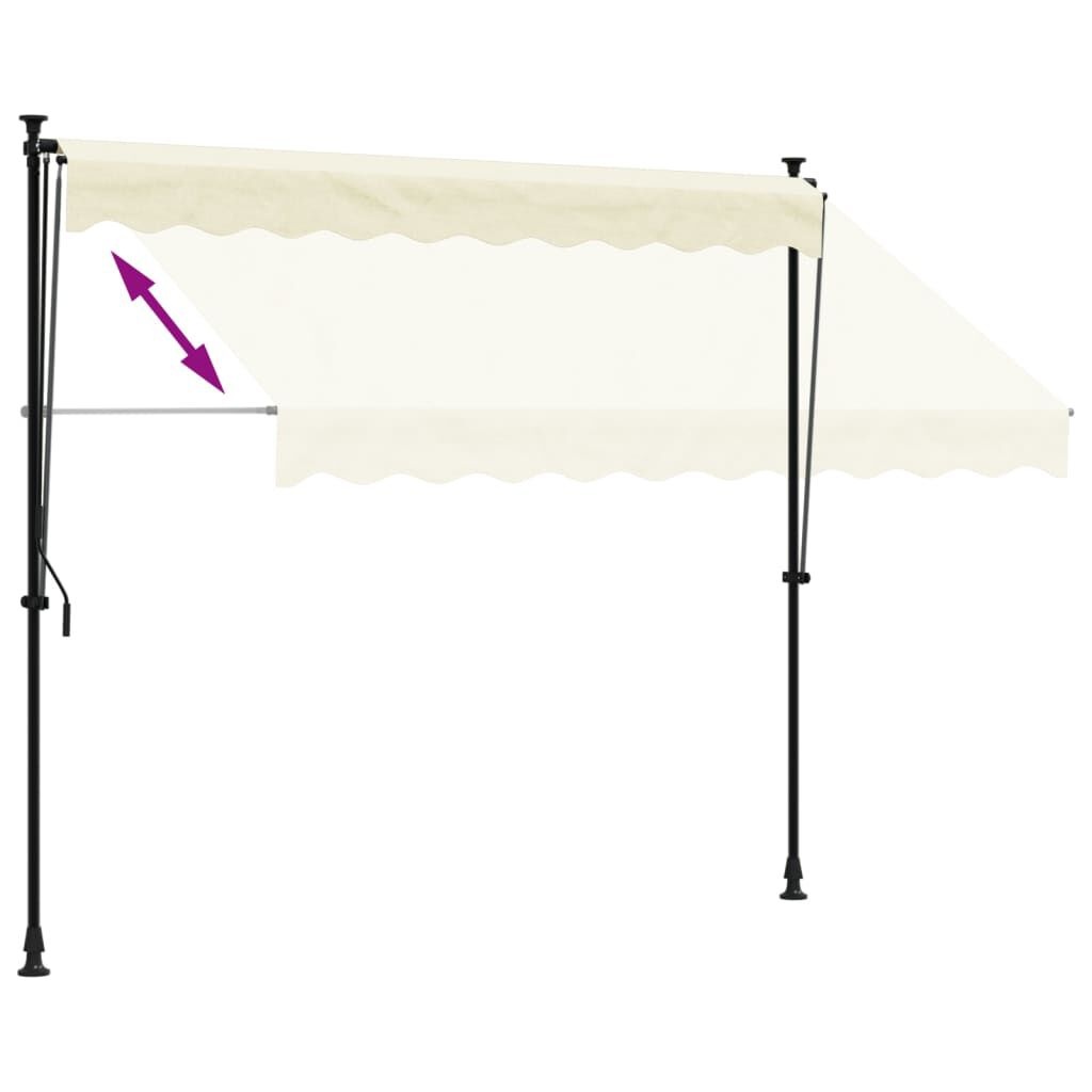 vidaXL Luifel Uittrekbaar Crème 250x150 cm - 41% Korting!