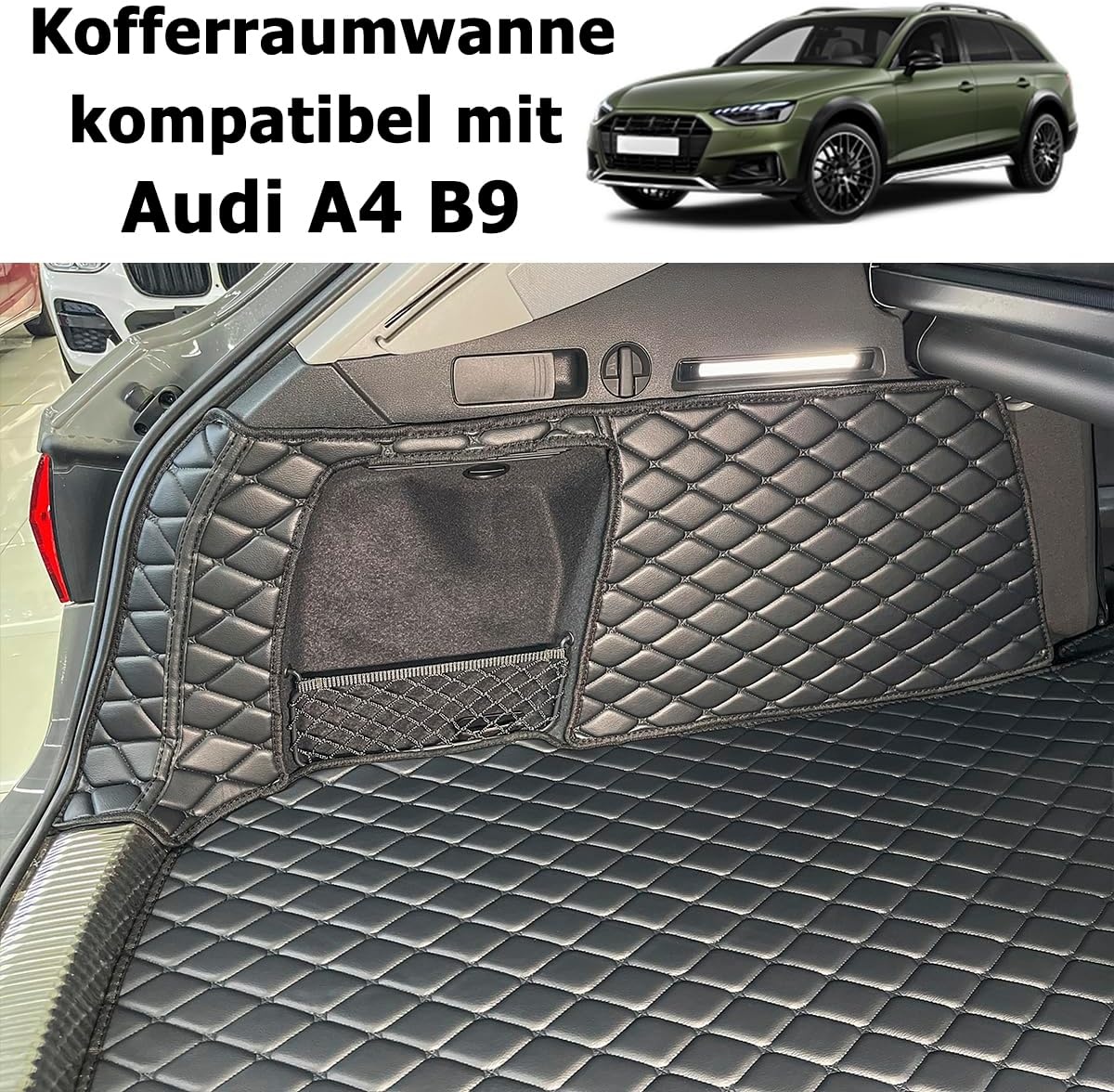 Kofferbakmat Kunstleer Audi A4 V (B9) Combi 2015-2024 - 64% Korting