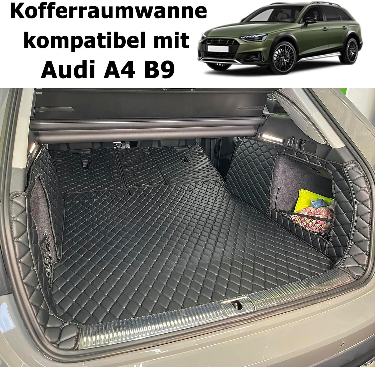 Kofferbakmat Kunstleer Audi A4 V (B9) Combi | 64% Korting