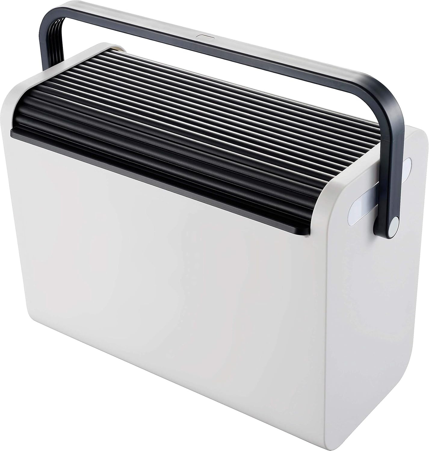 Mobiele Transportbox voor 25 Hangmappen of 2 DIN A4 Ordners, Stapelbaar met Rolsluiting, Zwart/Blauw Kunststof