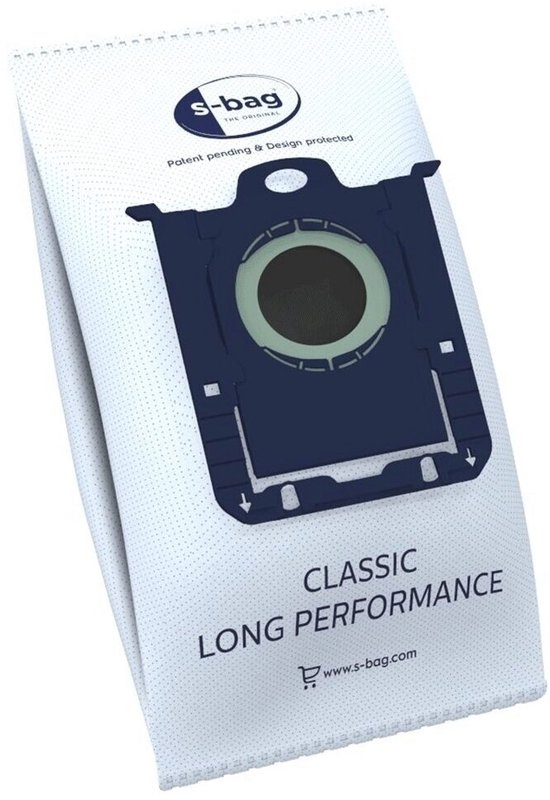 Stofzuigerzakken S-bag E201S 4 stuks met 60% meer zuigvermogen - Nieuwe uitvoering geschikt voor o.a. AEG, Philips