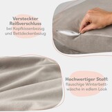 50% Korting: Teddy Fleece Dekbedovertrekset Taupe Beige 135x200cm
