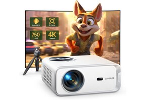 4K Projector 25000 Lumen met Android TV & WiFi 6 - 41% Korting!