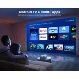 WiMiUS 4K Projector met Android TV, WiFi Bluetooth, Auto Keystone en Elektrische Focus