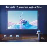 WiMiUS 4K Projector met Android TV, WiFi Bluetooth, Auto Keystone en Elektrische Focus