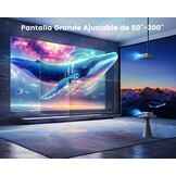 WiMiUS 4K Projector met Android TV, WiFi Bluetooth, Auto Keystone en Elektrische Focus