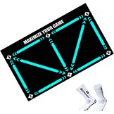 Voetbal Trainingsmat Anti-slip 60x90 cm voor Snelheid, Behendigheid en Balcontrole - Binnen & Buiten