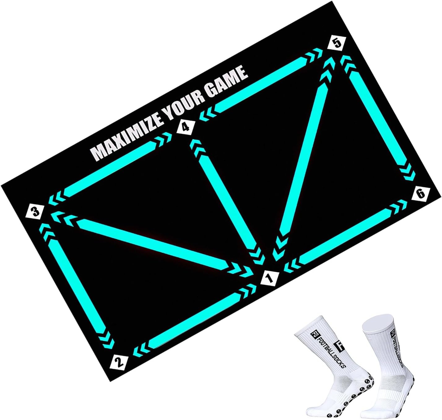 Voetbal Trainingsmat Kinderen (60x90cm) - Verbeter Snelheid & Balcontrole