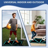 Voetbal Trainingsmat Anti-slip 60x90 cm voor Snelheid, Behendigheid en Balcontrole - Binnen & Buiten