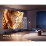 【1200 ANSI/Google TV】 Smart-projector 4K, WiFi6, Bluetooth 5.2, Full HD, native 1080P-projector met officiële Netflix, autofocus/keystone en zoom, spraakbesturing voor mobiele telefoon/pc/HDMI/USB