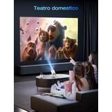 Mini Projector Draagbaar met Android 11, 1080P HD, 20000 Lux, 4K Ondersteuning en 180° Rotatie