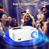 TOPVISION Native 1080P Home Cinema Beamer, 9000 Lumen Video Beamer met 4K 350'' Display, 150000 uur LED Projector Compatibel met HDMI/USB/SD/AV/VGA
