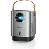 Draagbare Miniprojector 【Elektrische Focus】20000 Lumen WiFi6 Bluetooth-Videoprojector, TOPTRO 1080P FHD-ondersteunde 4K Draagbare Videoprojector, Volledig Afgedicht, 4P & 4D Correctie, 50% Zoom