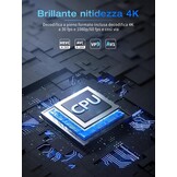 Mini Projector Draagbaar met Android 11, 1080P HD, 20000 Lux, 4K Ondersteuning en 180° Rotatie